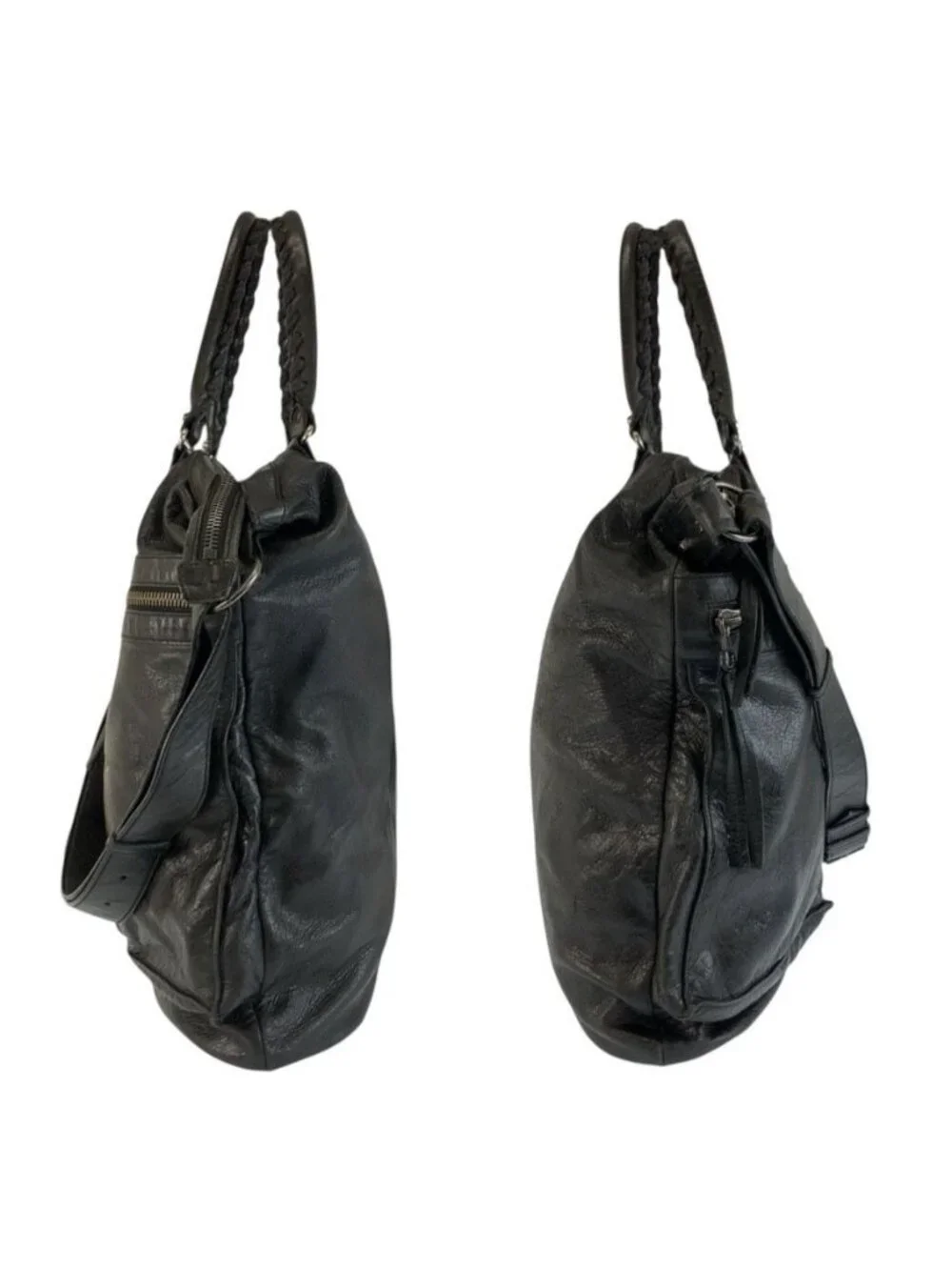 Balenciaga Classic Square Black Leather Tote Shoulder